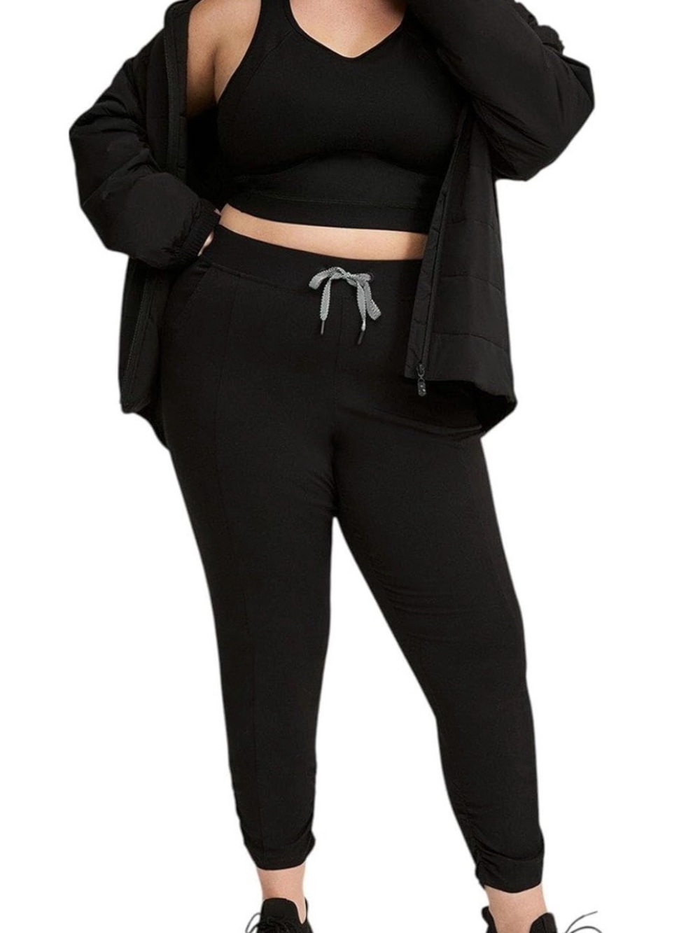 Torrid TRU Black Drawstring Plus-Size Jogger Pants NWT Size  3